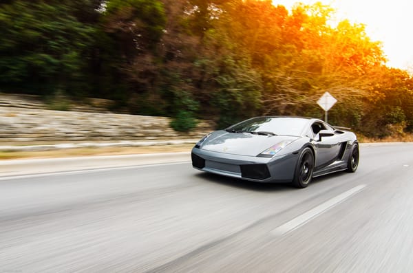 Обои lamborghini, суперкар, grey, размытость, Gallardo, скорость