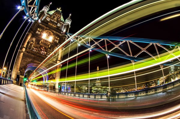 Обои Tower bridge, ночь, city, Тауэрский мост, Великобритания, огни, London, Лондон, выдержка, свет