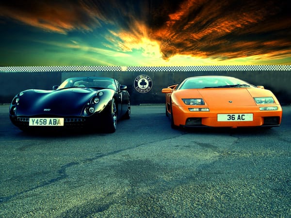 Обои небо, TVR, Lamborghini