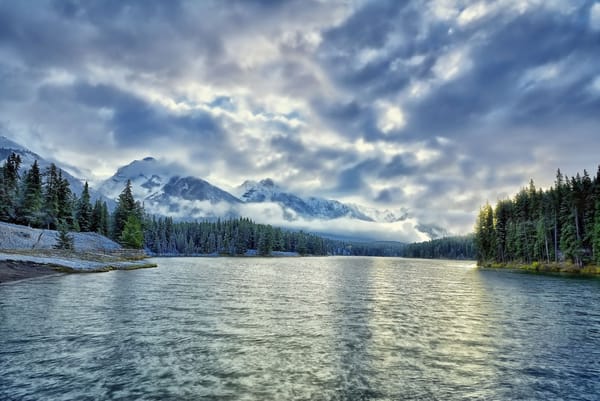 Обои Johnson Lake, Canada, Alberta