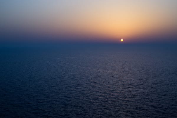 Обои горизонт, море, бесконечность, восход