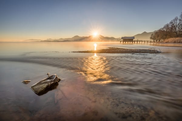 Обои Mountain Star, lake Chiemsee, Bavaria, Germany