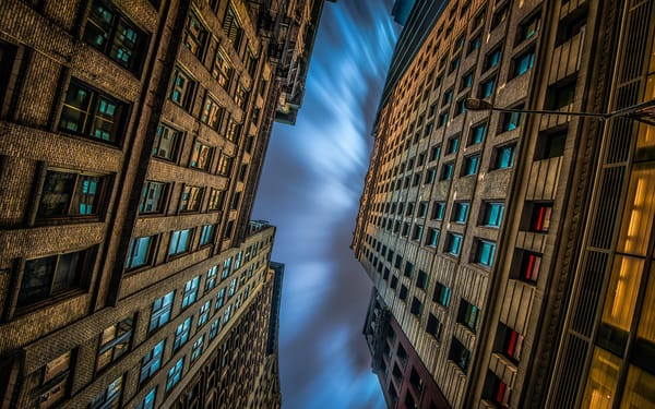 Обои new york city, небо, дома, manhattan
