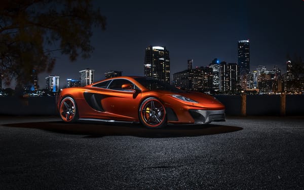 Обои McLaren MP4-VX, ночь, авто, Vorsteiner, макларен, car, MP4-12c, tuning