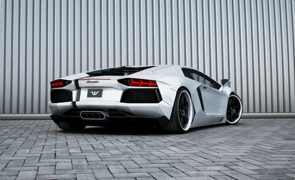 Обои lamborghini, белый, white, брусчатка, ламборгини, задок, aventador, lp700-4, стена, авентадор