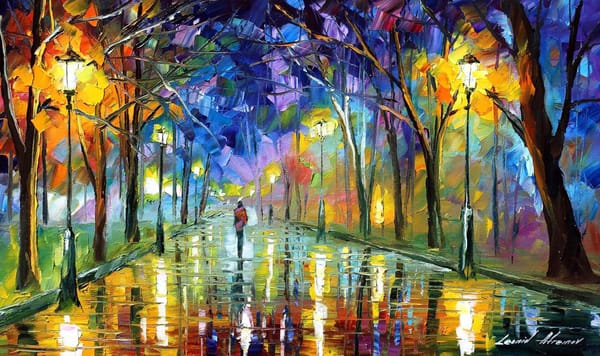 Обои silence, молчание, leonid afremov
