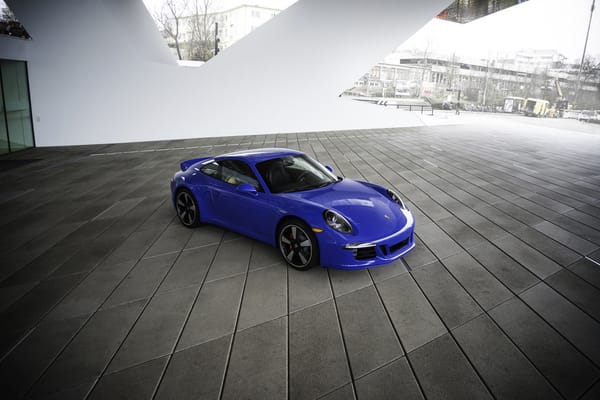 Обои Porsche, Тюнинг, 2015, 911 GTS, Металлик, Голубой, Club Coupe, Автомобиль