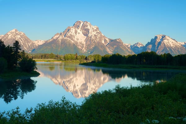 Обои США, Oxbow Bend, национальный парк Гранд-Титон, Вайоминг, штат