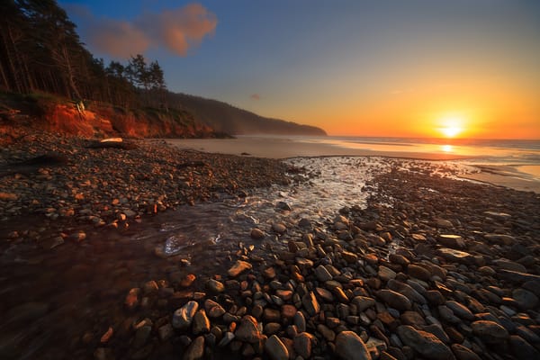 Обои Cape Lookout Beach, море, Oregon, пейзаж