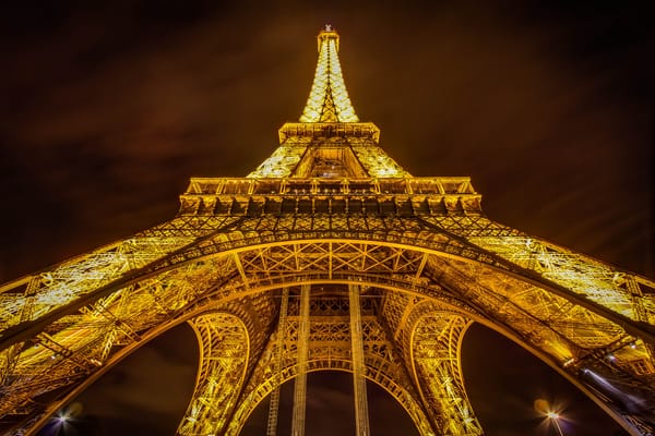 Обои Эйфелева башня, ночь, Франция, Париж, Eiffel Tower