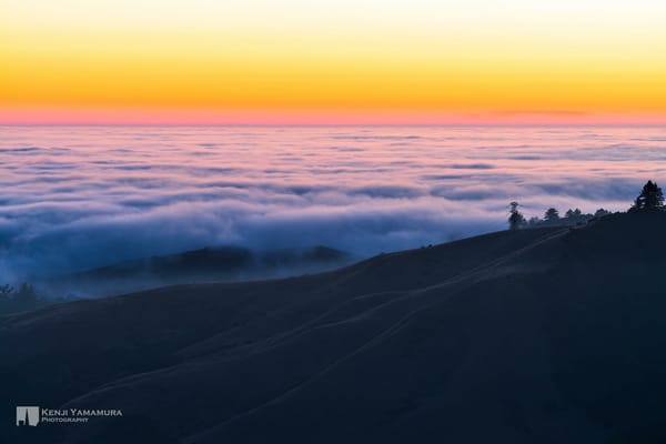 Обои Kenji Yamamura, небо, горы, лес, облака, photographer, закат