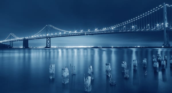 Обои San Francisco, Architecture, Bridge, Bay, Beauty, City, Blue, Amazing, Capture, Attractive