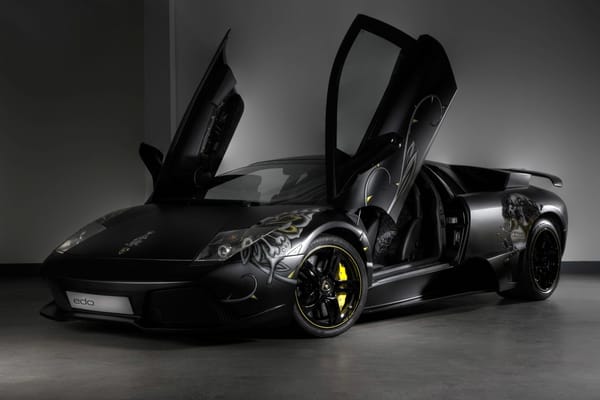 Обои 2009, LP710-2, Christian Audigier, мурселаго, Murcielago, двери, Lamborghini, ламборгини, Edo Competition