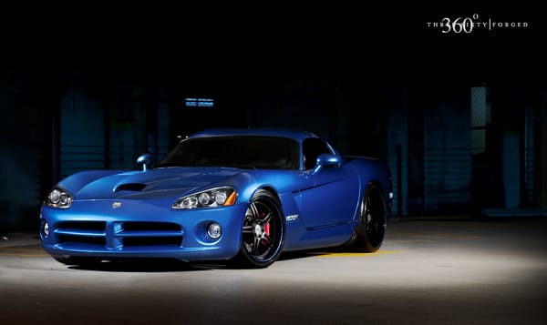 Обои Dodge, передняя часть, синий, SRT 10, Viper, додж, вайпер, 360 three sixty forged, blue