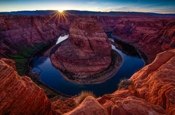 Обои Horse shoe bend, colorado river, природа, arizona, река, каньон, red dessert