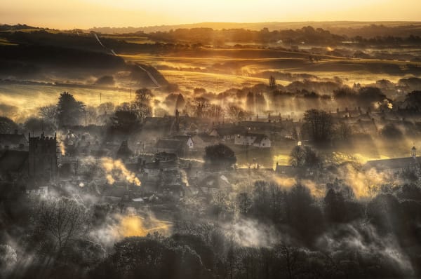 Обои Corfe, Morning Falls, Dorset