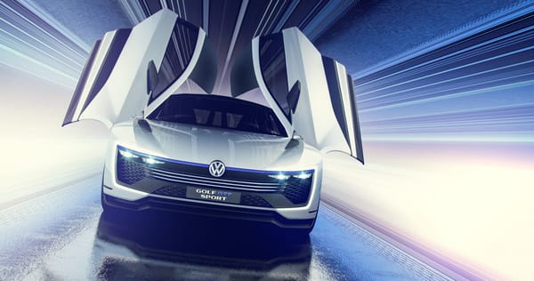Обои 2015, Volkswagen, Concept, Golf, GTE, Sport, фольксваген, гольф
