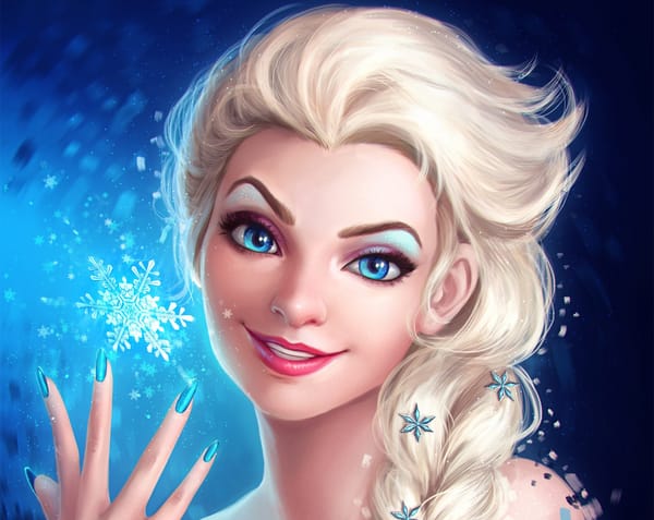 Обои Elsa, девушка, лицо, Snow Queen, Disney