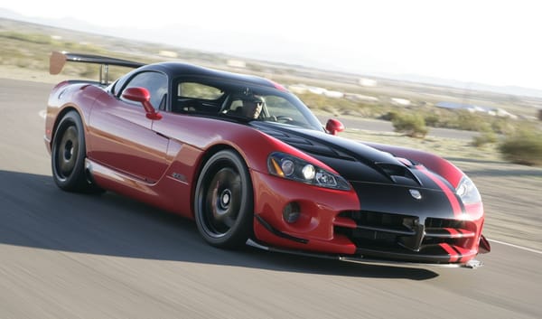 Обои Dodge, viper, красно-чёрный