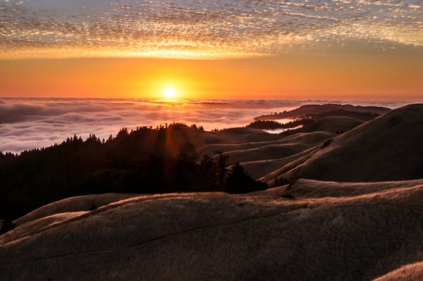 Обои California Sunset, небо, природа
