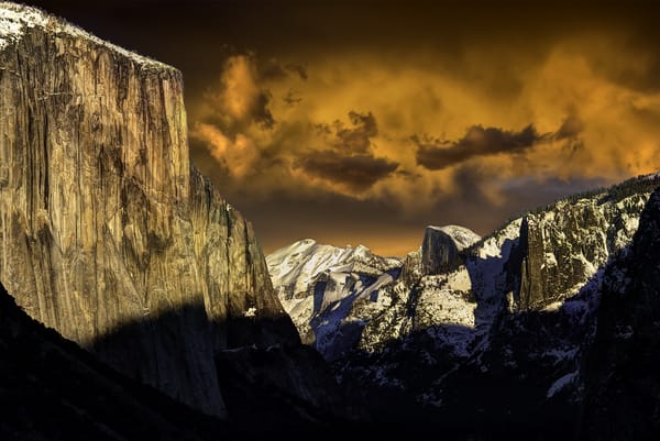 Обои Yosemite Sunset, горы, природа