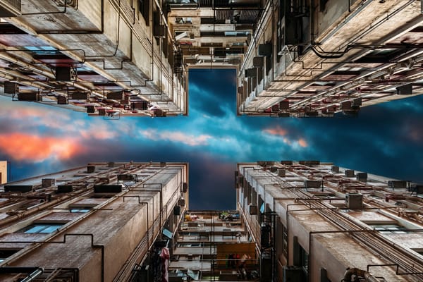 Обои Exoskeleton, Urban Architecture, Causeway Bay, Hong Kong
