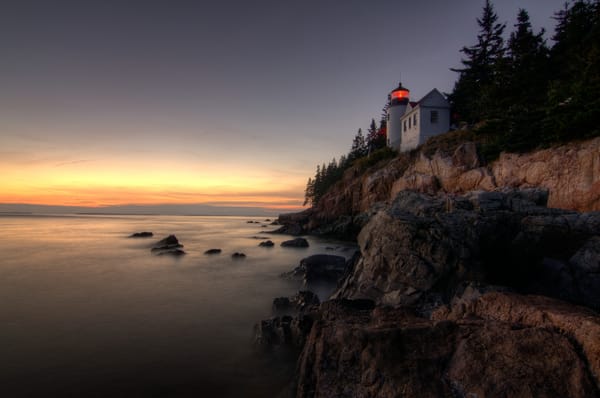 Обои Bass Harbor Head Lighthouse, Acadia National Park, пейзаж