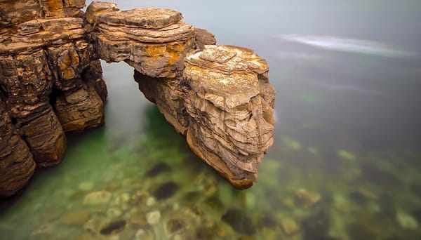 Обои море, берег, скала, snake rock