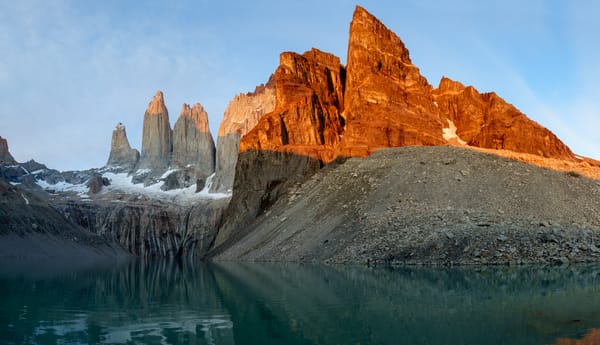 Обои torres del paine National Park, Patagonia, Chile, morning