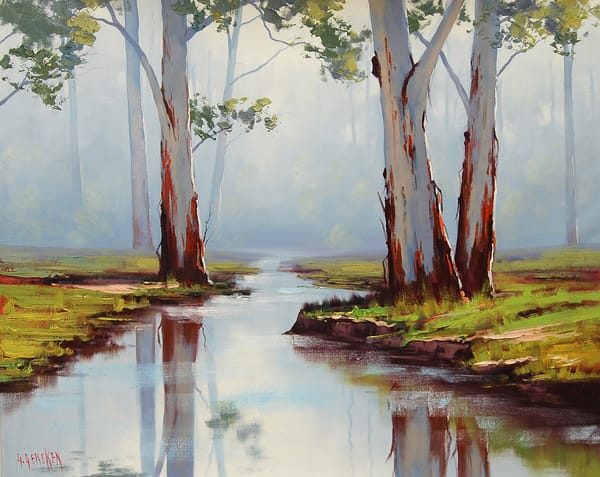 Обои ARTSAUS, RED RIVER GUMS AUSTRALIA, РИСУНОК, АРТ