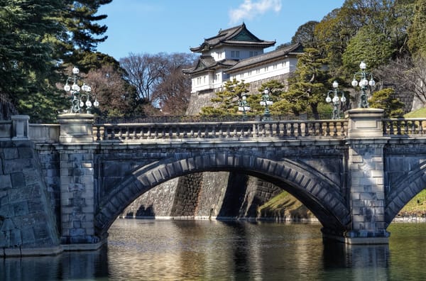 Обои Imperial Palace, Nijubashi Bridge, Japan, Императорский дворец, Япония, Tokyo, Токио, мост