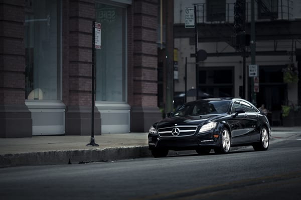 Обои машина, автомобиль, Mercedes CLS, улица