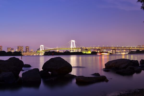 Токио мост вечер огни скачать