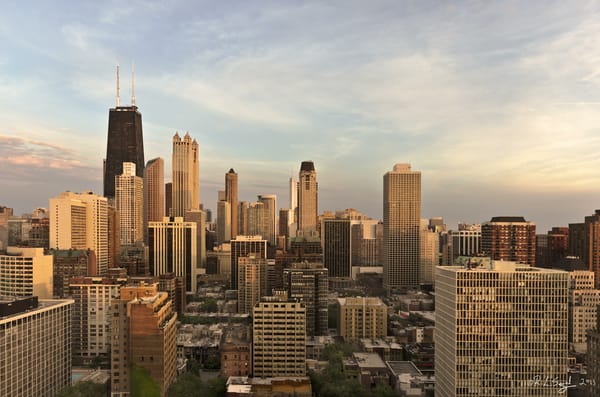 Обои здания, Chicago, небоскребы, View South америка, сша, высотки, чикаго, City