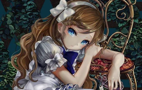 Обои alice in wonderland, аниме, девушка