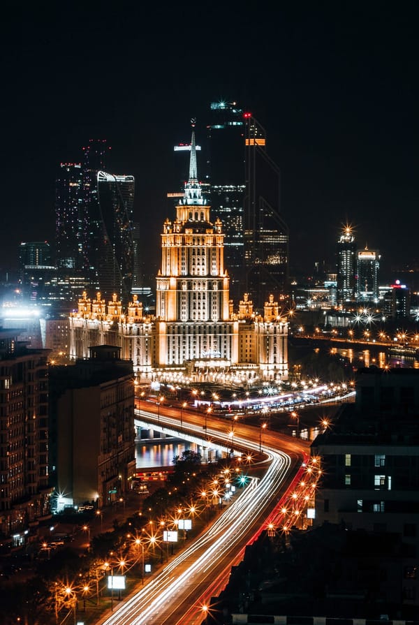 Обои москва, россия, ночной город