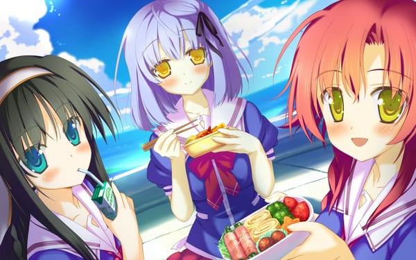 Обои minami kana, irotoridori kisaragi mio, shikishima kyou