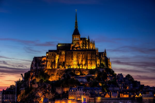 Обои Mont-saint-michel, basse-normandie, le mont-st.-michel, france, мон-сен-мишель