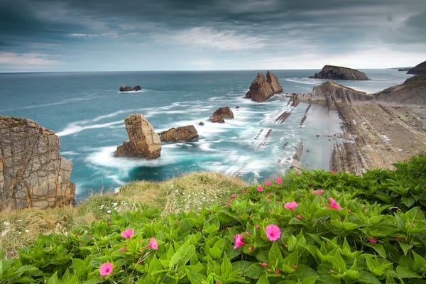 Обои пейзаж, costa quebrada, побережье, spain