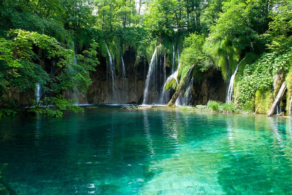 Обои природа, водоём, waterfalls in croatia, водопад