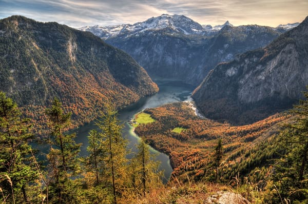 Обои германия, бавария, берхтесгаден, озеро кенигзее