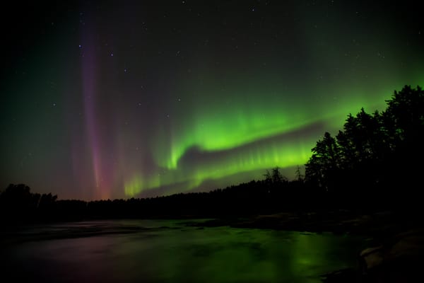Обои река, кадана, bloodvein, звёзды, northern light, бладвейн, северное сияние, canada