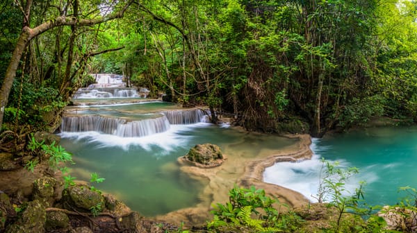 Обои водопад, thailand, kanjanaburi, waterfall