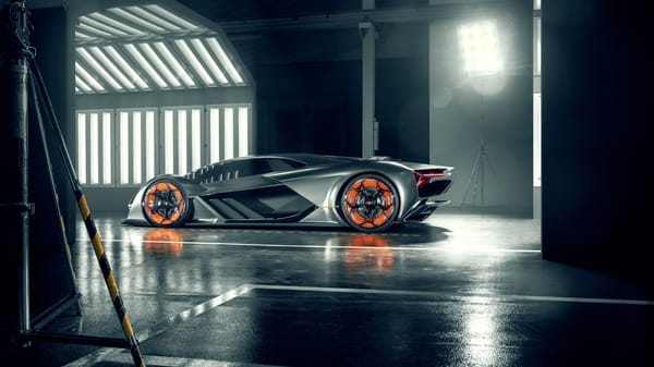 Обои lamborghini, суперкар, terzo millennio, вид сбоку