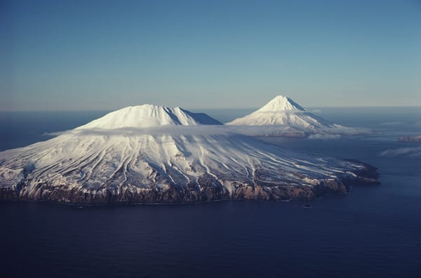 Обои mountains, aerial view, alaska