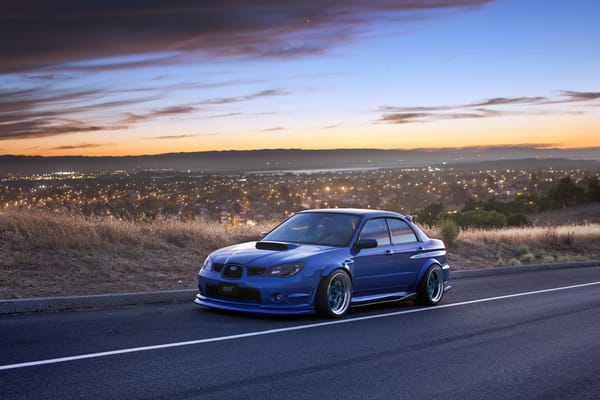 Обои subaru, 2006, sti, karlton fender flares