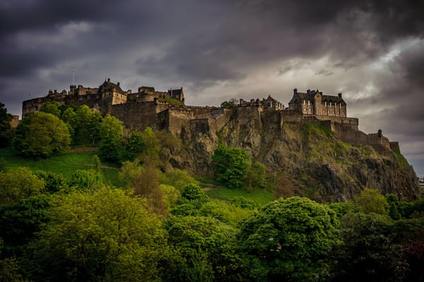 Обои scotland, edinburgh castle, great britain, edinburgh, west end