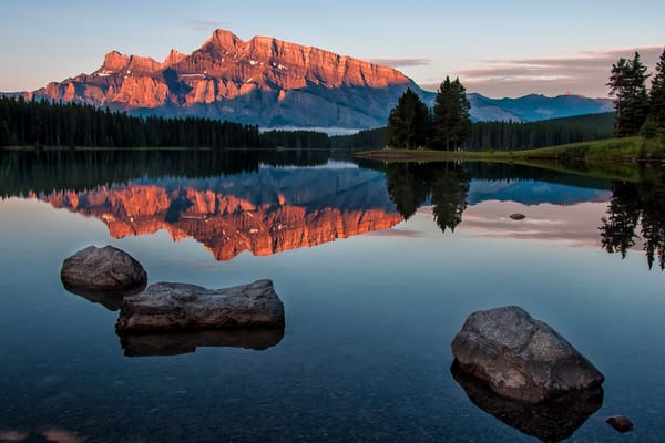 Обои canada, banff national park, lake minnewanka, alberta