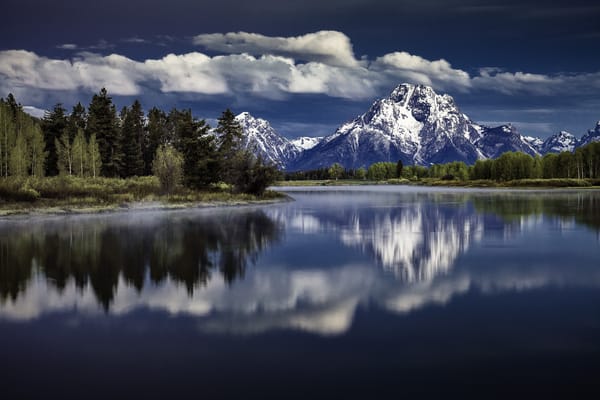 Обои пейзаж, grand teton national park, озеро, горы