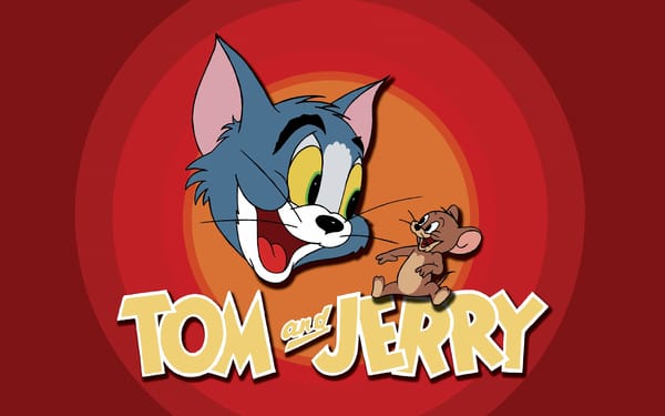 Обои кот, том и джерри, tom and jerry, мышь, мультфильм, заставка